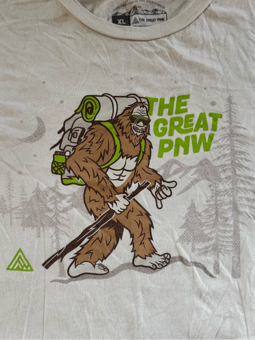 The Great PNW Sasquatch Hiker Graphic Short Sleeve Tee